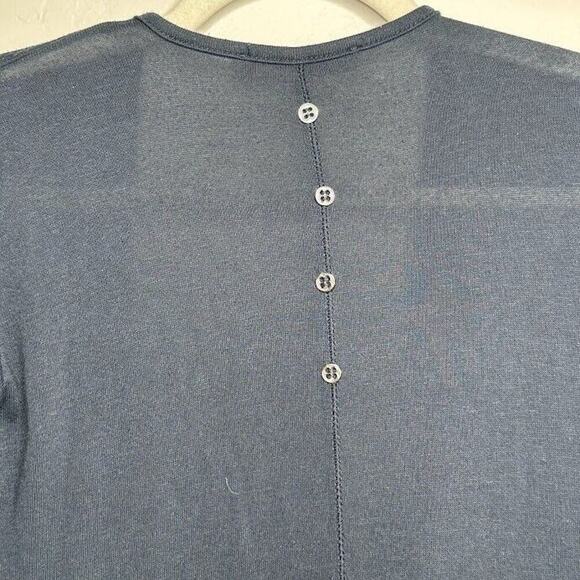 Womens Cardigan 2 Quinze Heures Paris Trente Blue France Long Lightweight - Picture 8 of 8